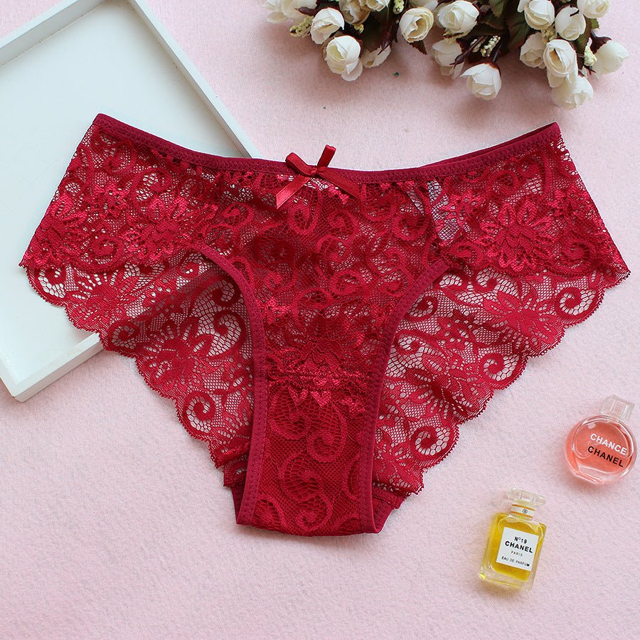 European Style Narrow Crotch Floral Mesh Ladies Panties thumbnail 2