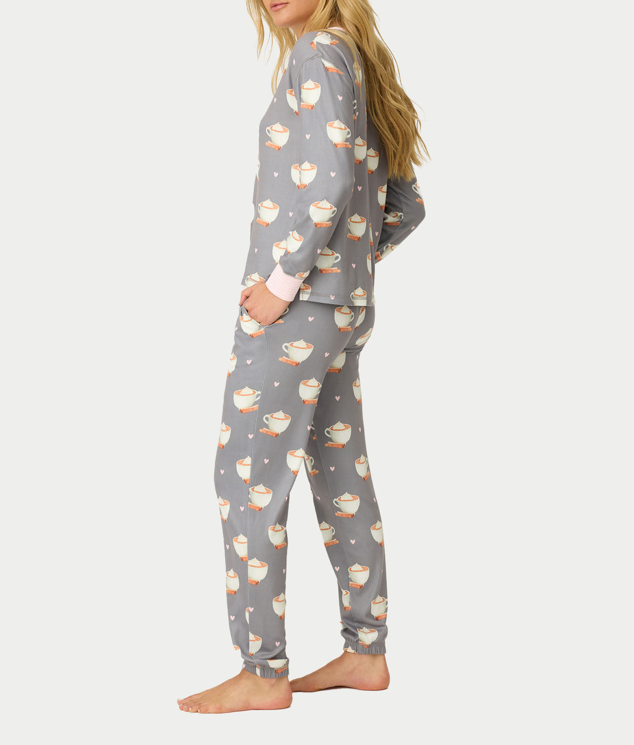 Love You A Latte Knit Pajama Set thumbnail 3