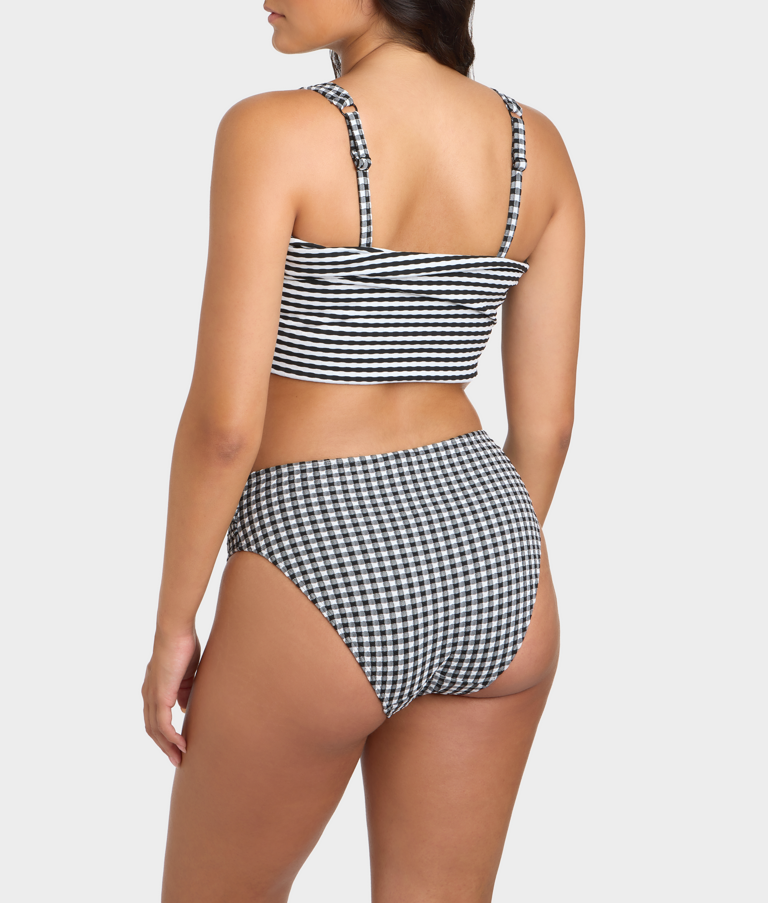 Gingham Midi Gather Bikini Bottom thumbnail 2