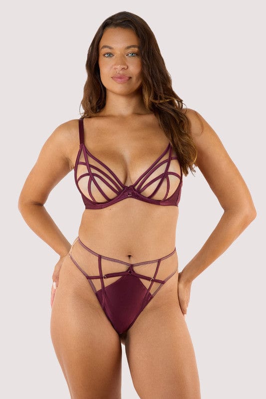 Ramona Wine High Waist Thong thumbnail 3