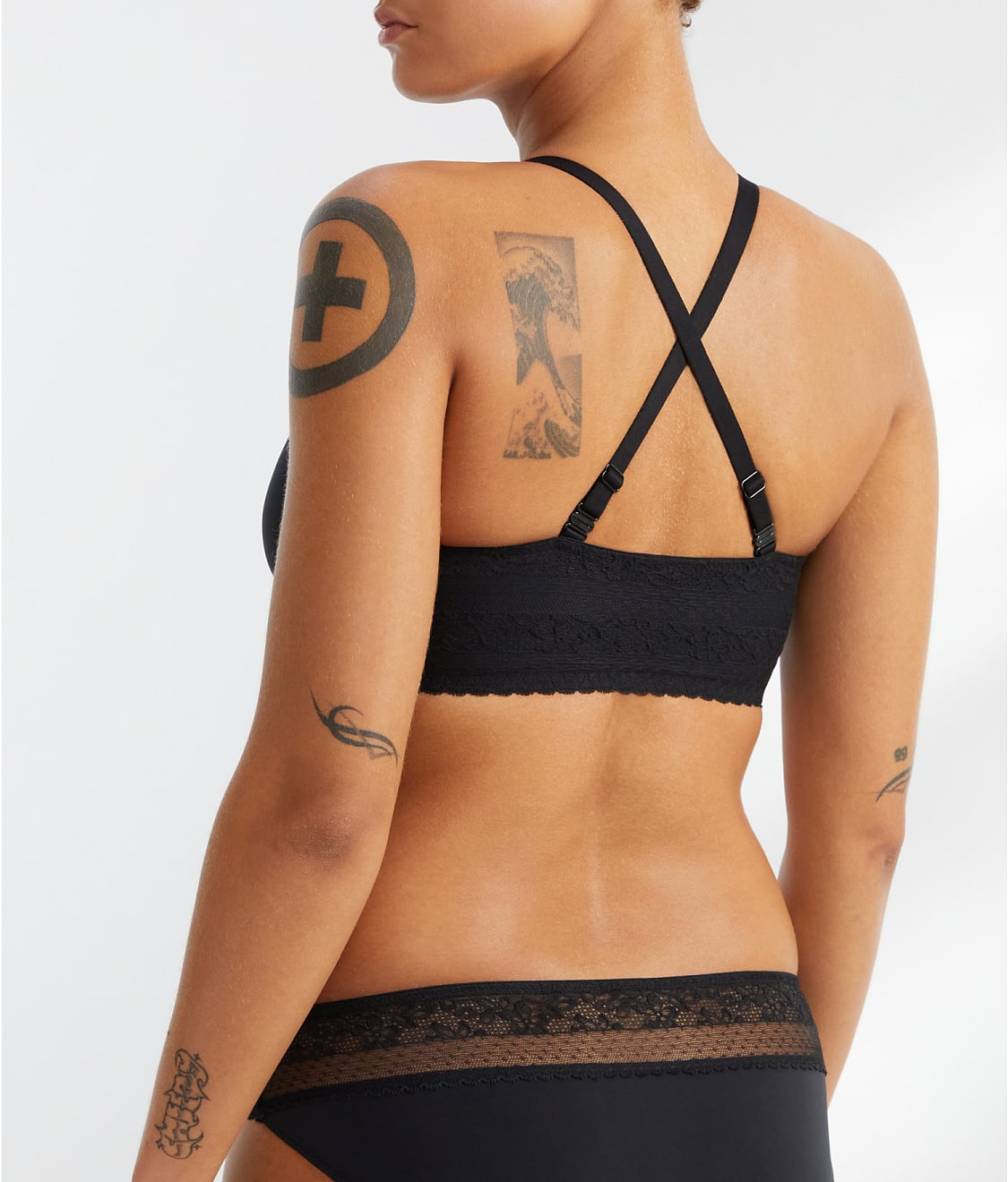The Wire-Free Front-Close Bra with Lace thumbnail 2