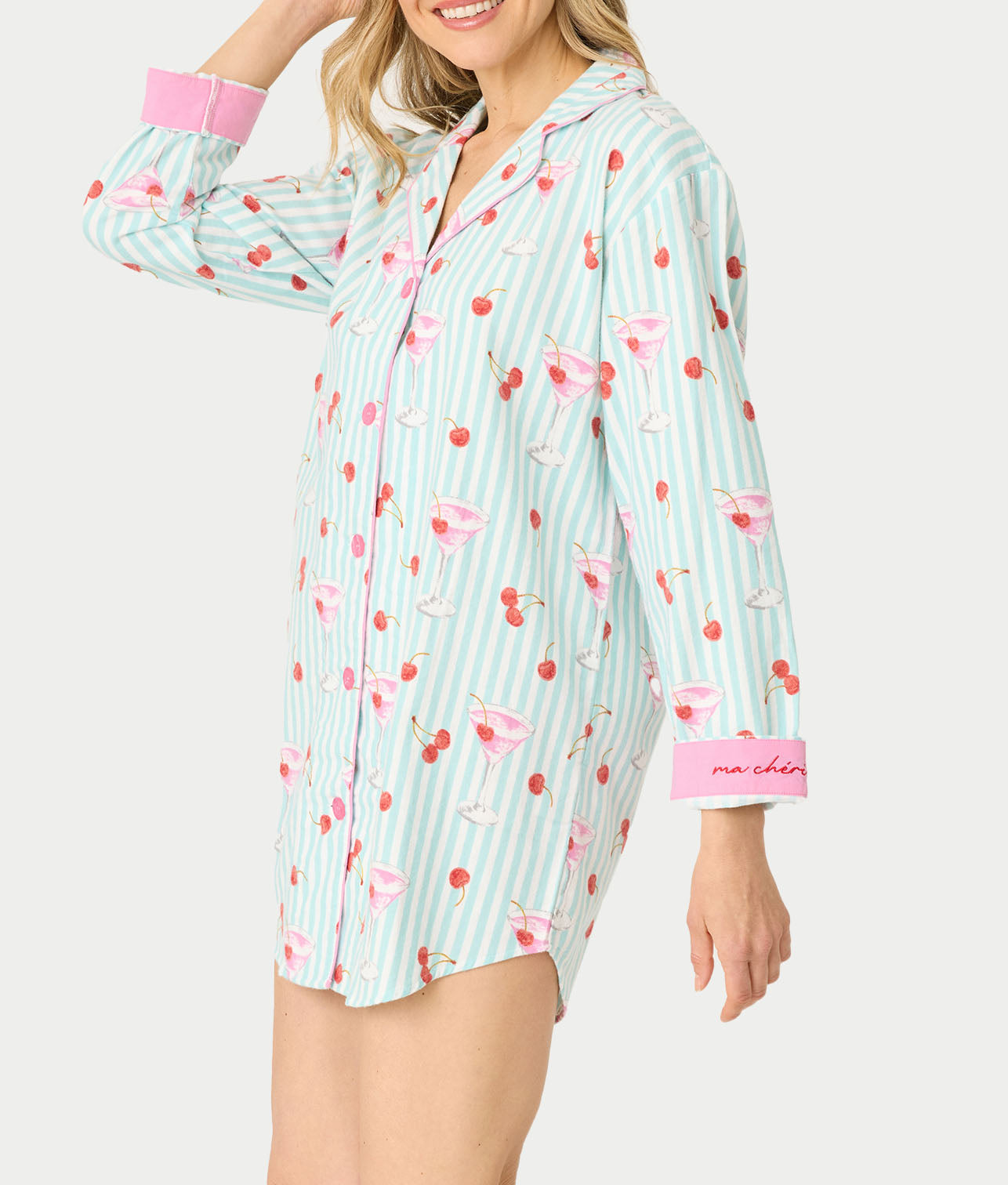 Flannel Woven Sleep Shirt thumbnail 3