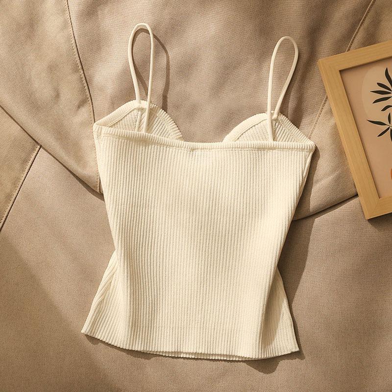 French Style High-end knitted, Summer Friendly Sleeveless Crop Top Tank thumbnail 3
