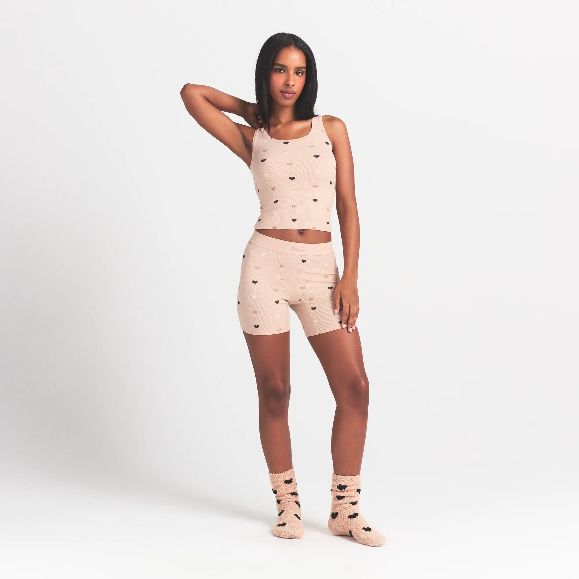 SOFT LOUNGE BOXER | MICA MINI HEART HALFDROP thumbnail 2