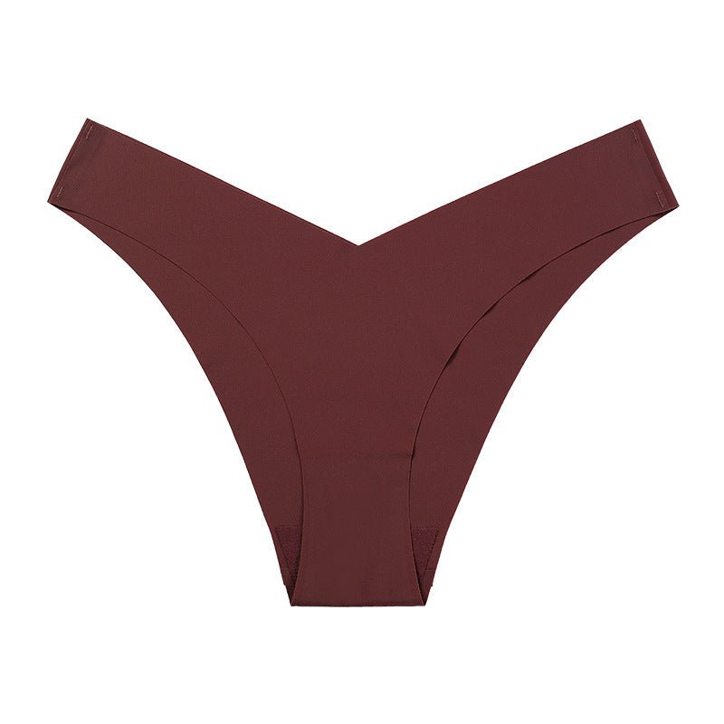 V-shaped Waist Seamless Ice Silk Cotton Breathable Panties thumbnail 2