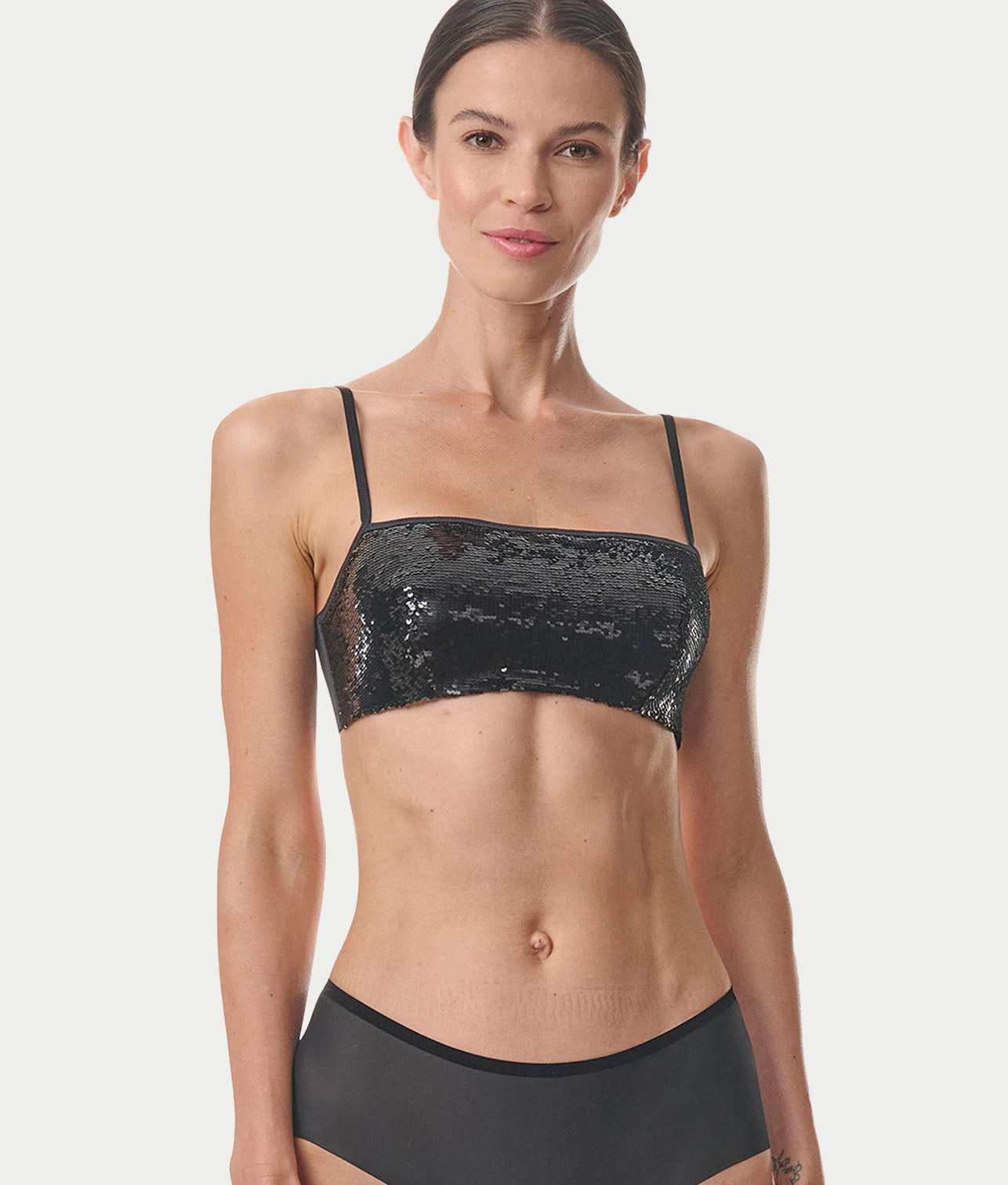 Bandeau With Built-In Underwire Bra