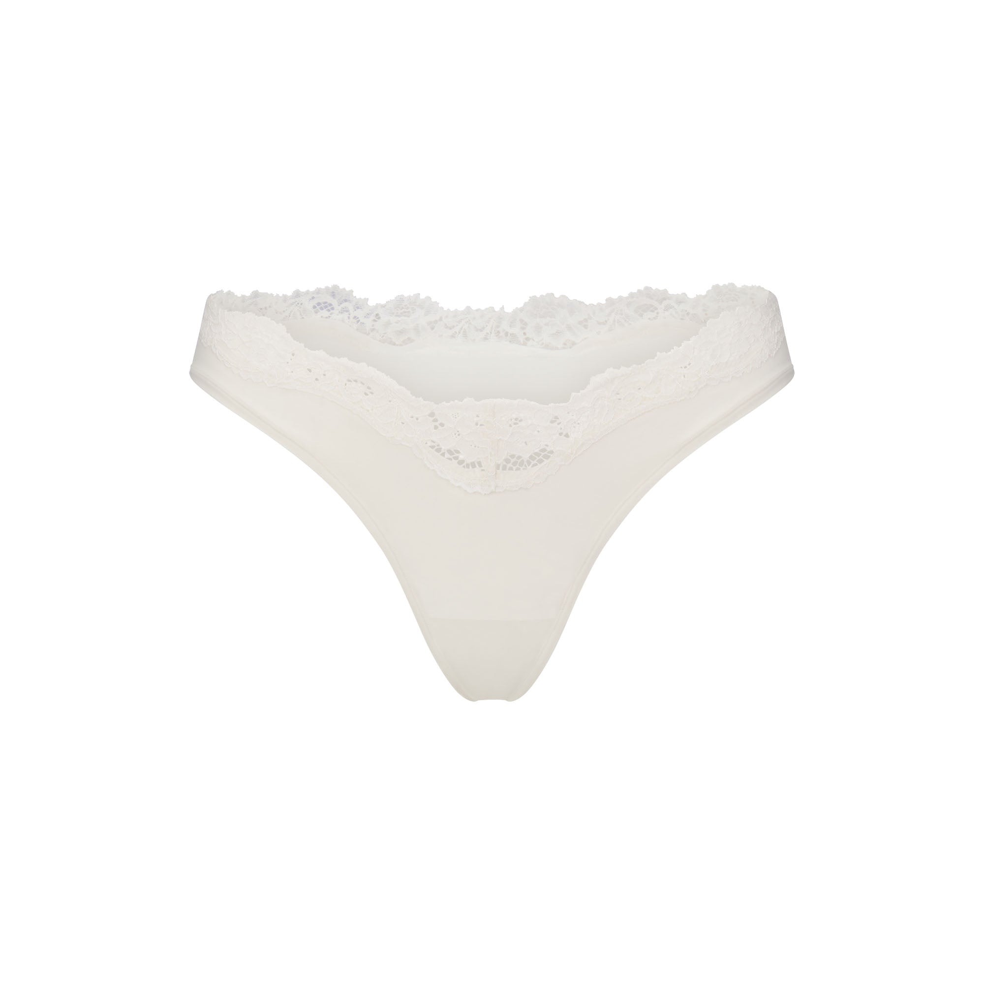 FITS EVERYBODY LACE DIPPED THONG 5-PACK | IVORY PEARL BOW MULTI thumbnail 3