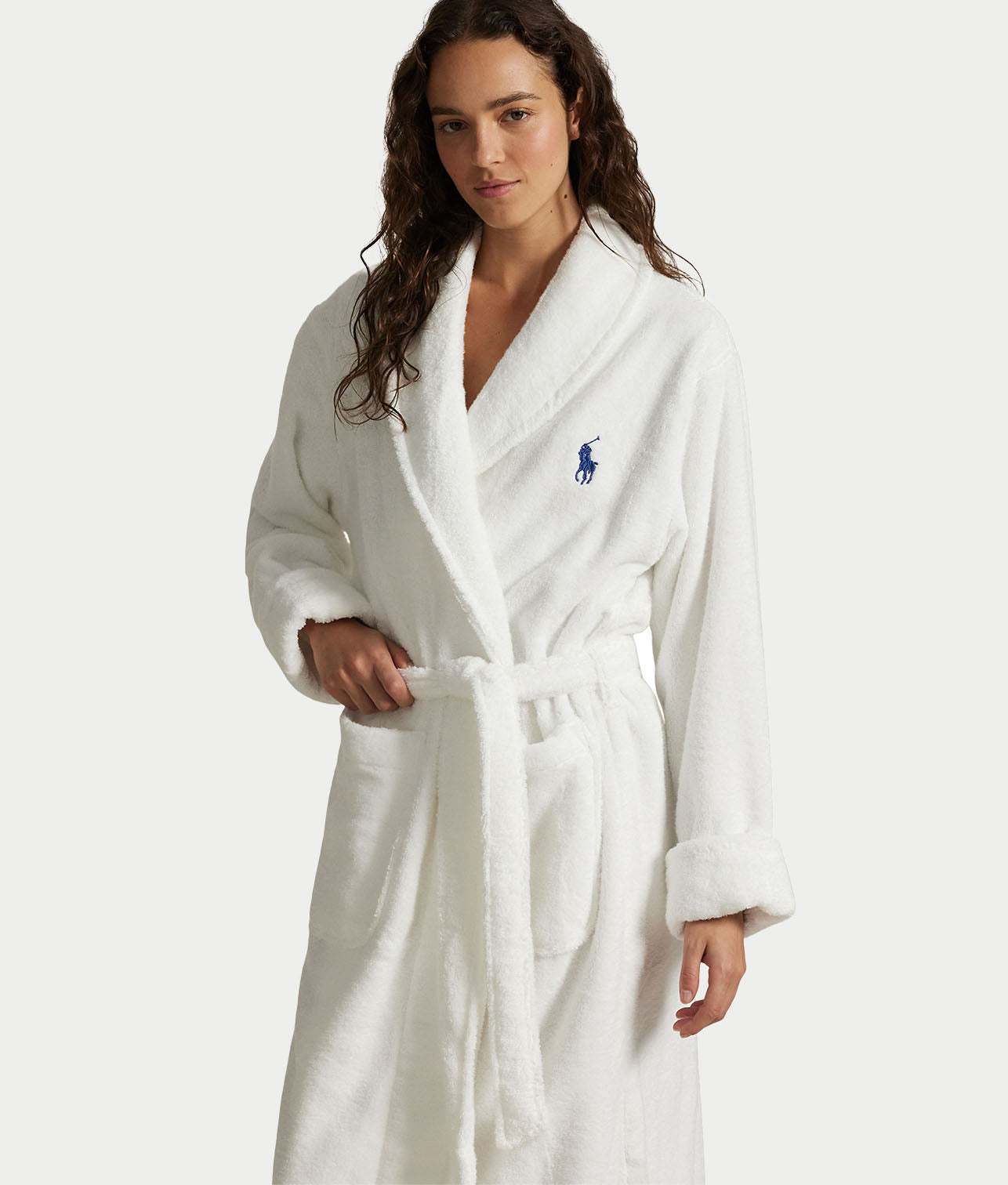 Cotton Woven Shawl Robe thumbnail 2