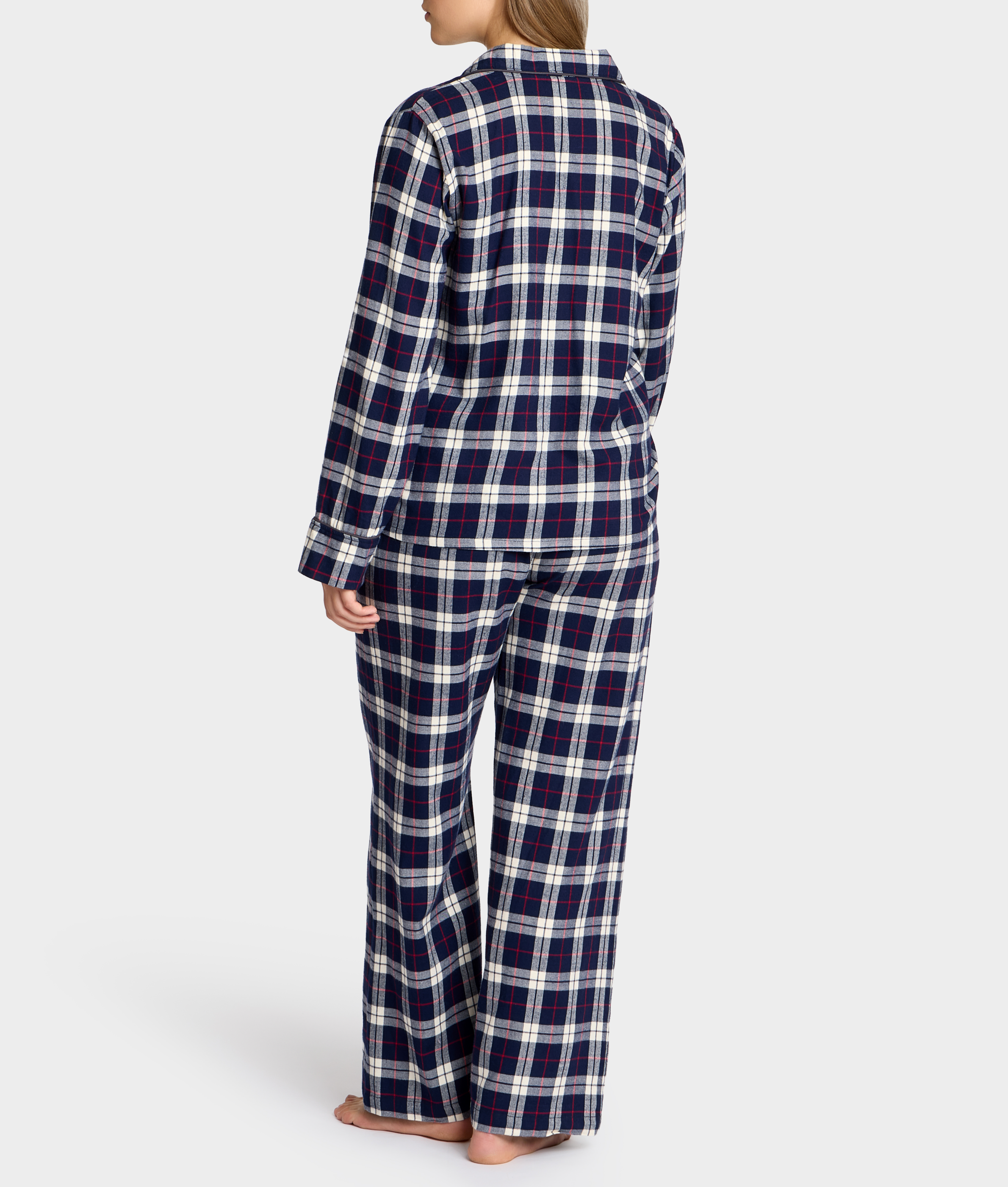 The Cozy Plaid Brushed Cotton Pajama Set thumbnail 3
