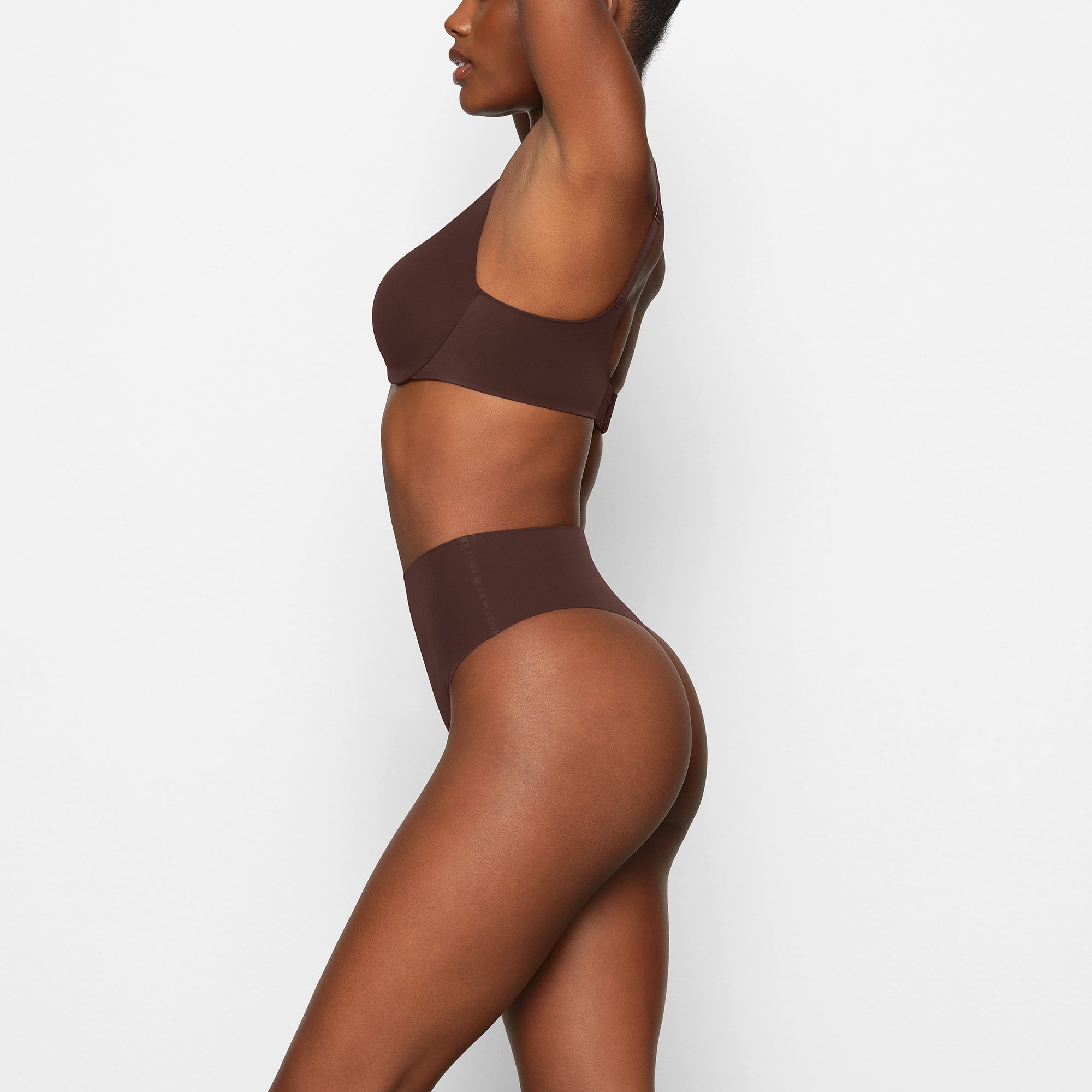 SMOOTHING INTIMATES HIGH-WAISTED THONG | COCOA thumbnail 3