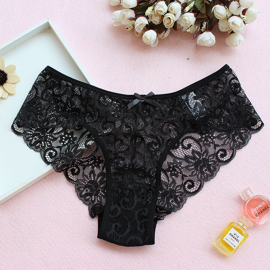 European Style Narrow Crotch Floral Mesh Ladies Panties thumbnail 3
