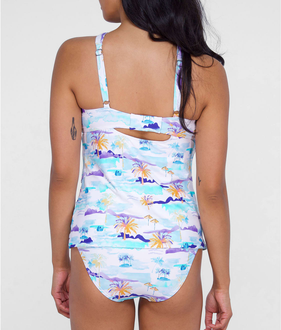 High-Neck Underwire Tankini Top thumbnail 2
