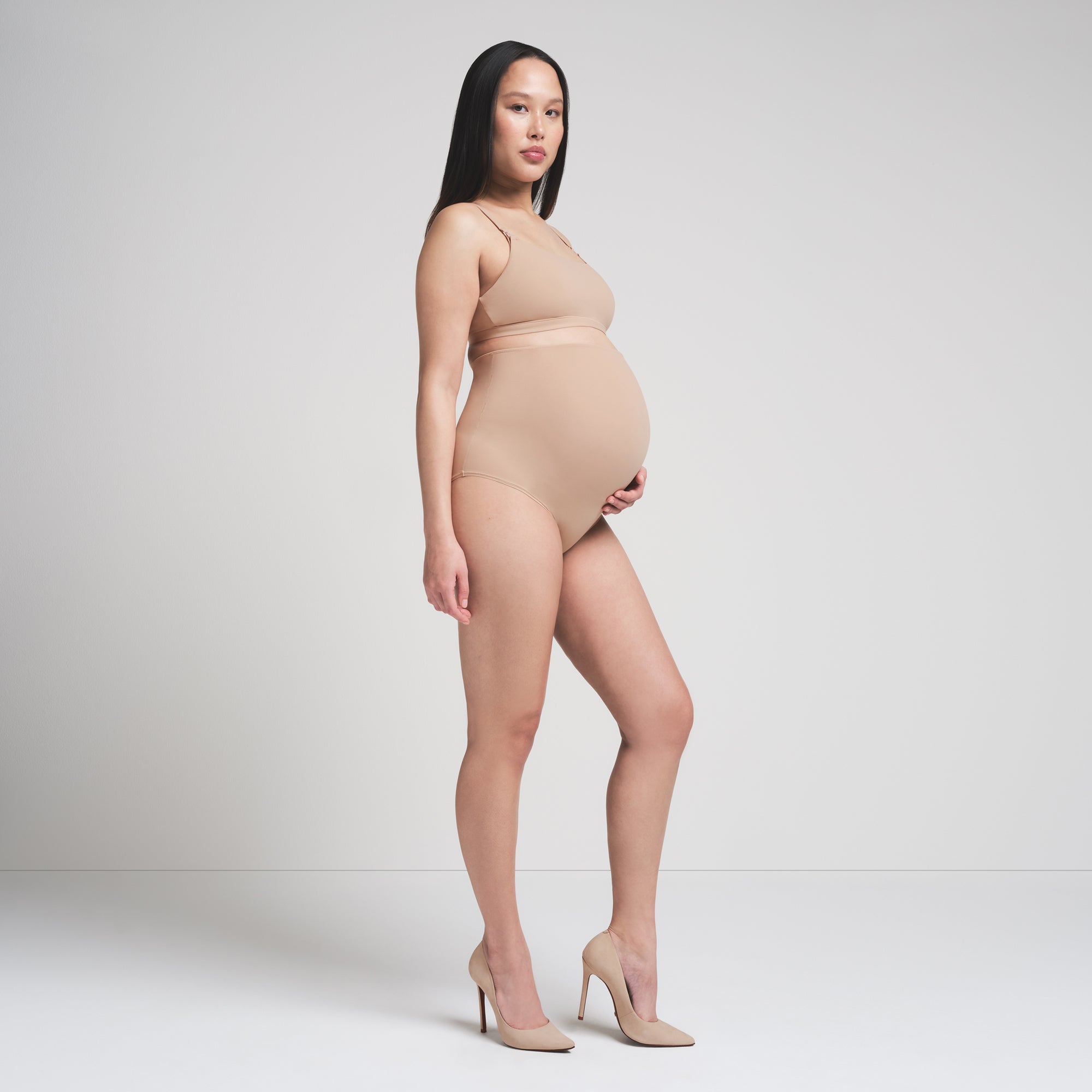 FITS EVERYBODY MATERNITY HIGH-WAISTED BRIEF | CLAY thumbnail 2
