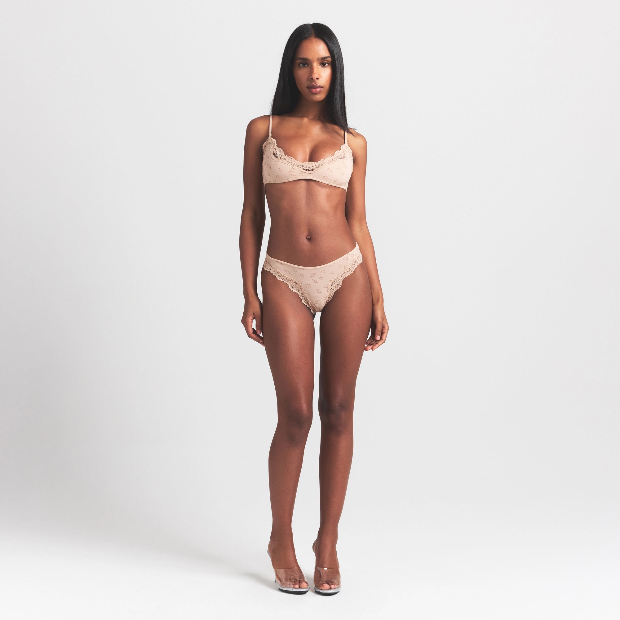 FITS EVERYBODY LACE TANGA | MICA SKETCHED HEARTS thumbnail 2