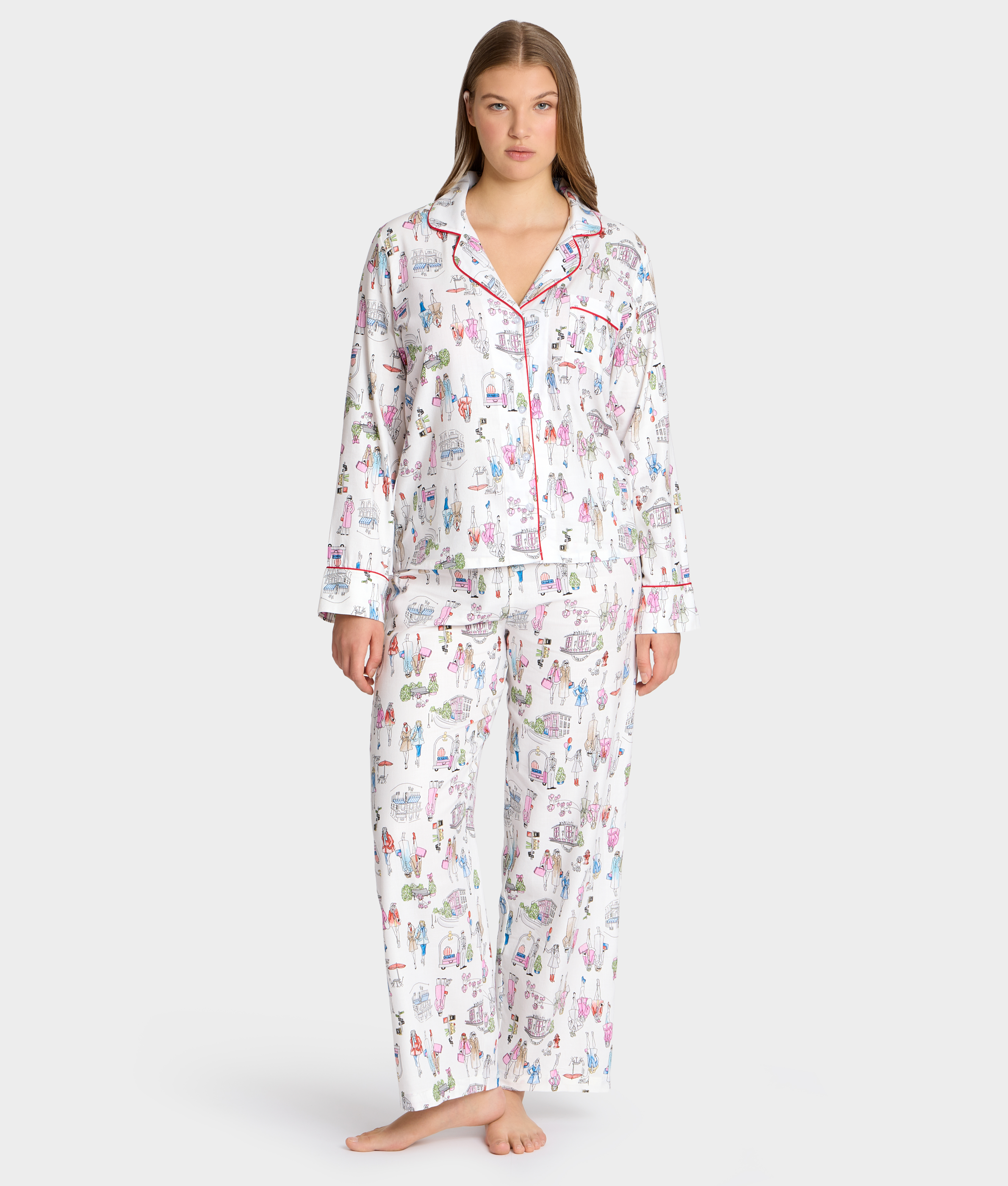 The Cozy Brushed Cotton Printed Pajama Set