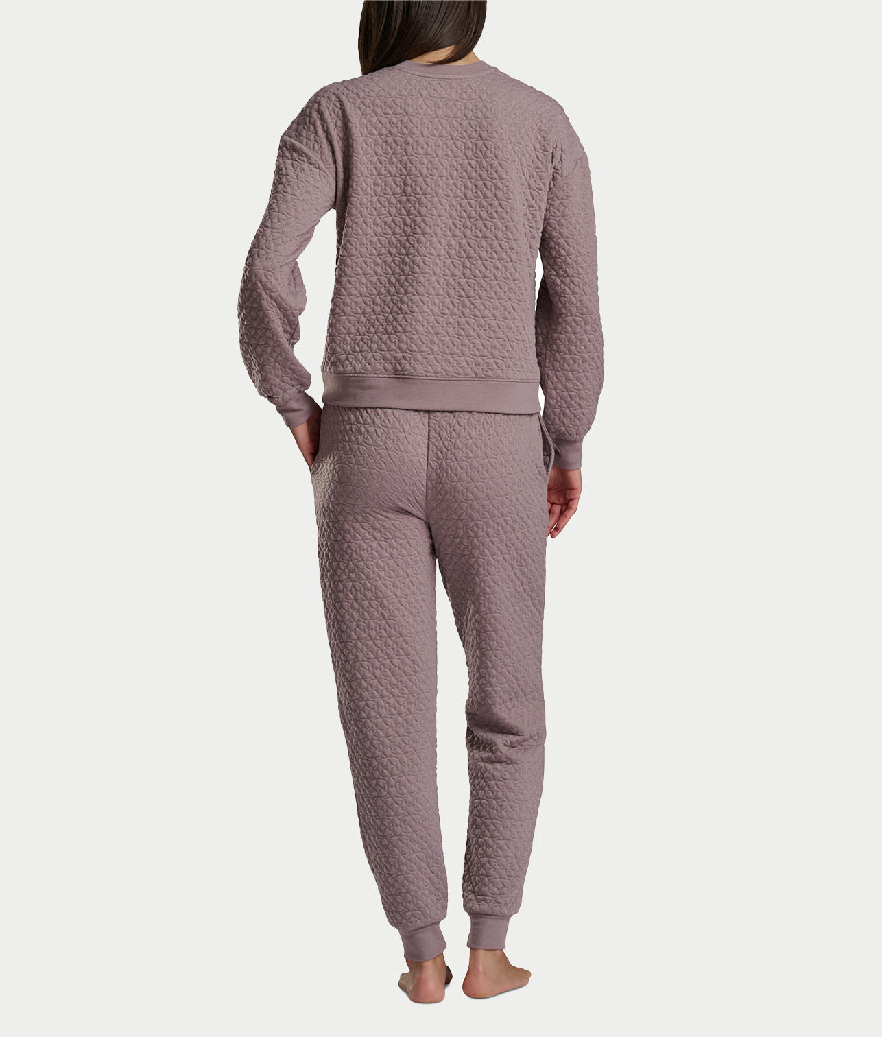 Quilted Heart Jacquard Knit Long Sleeve Top & Jogger Set thumbnail 2