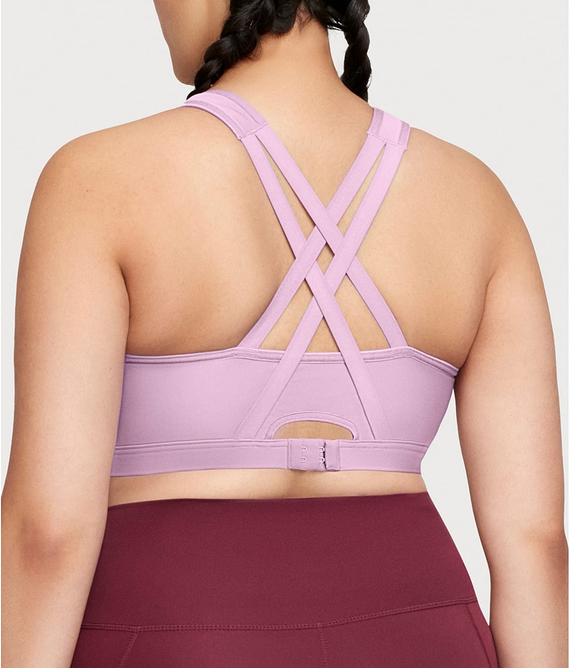 Zip-Up Front-Close Wire-Free Sports Bra thumbnail 2