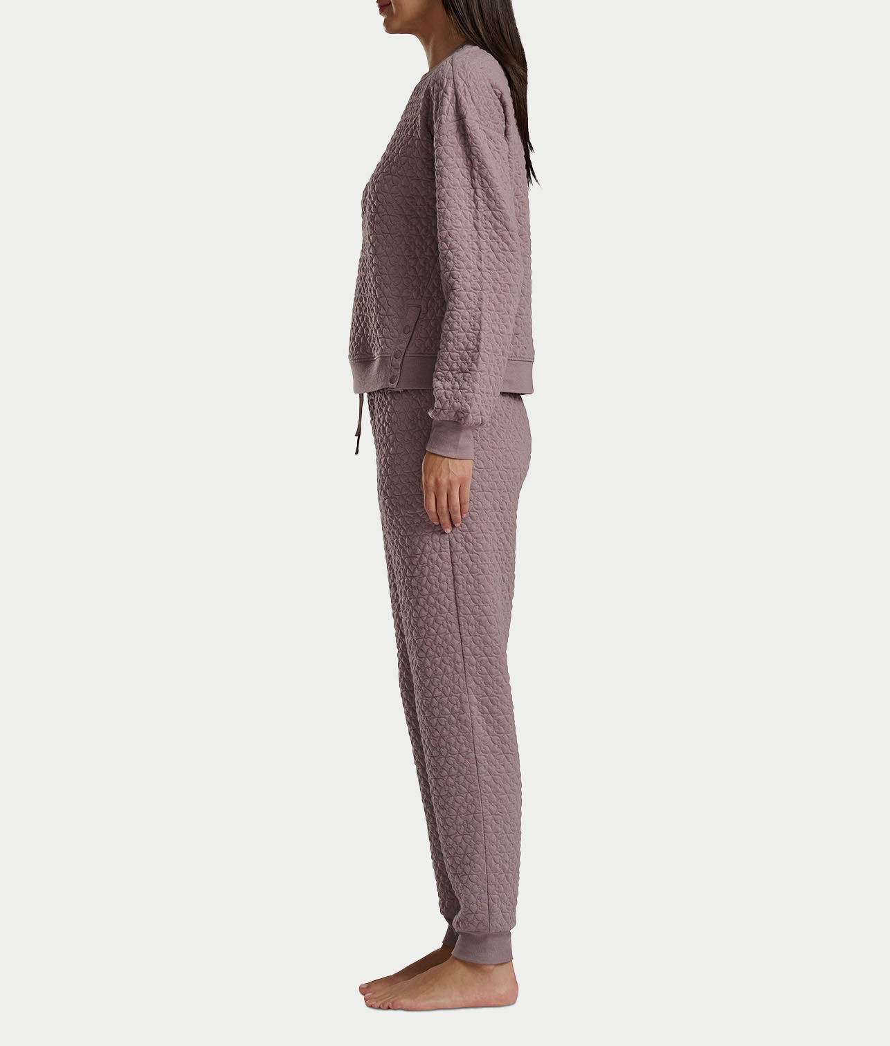 Quilted Heart Jacquard Knit Long Sleeve Top & Jogger Set thumbnail 3