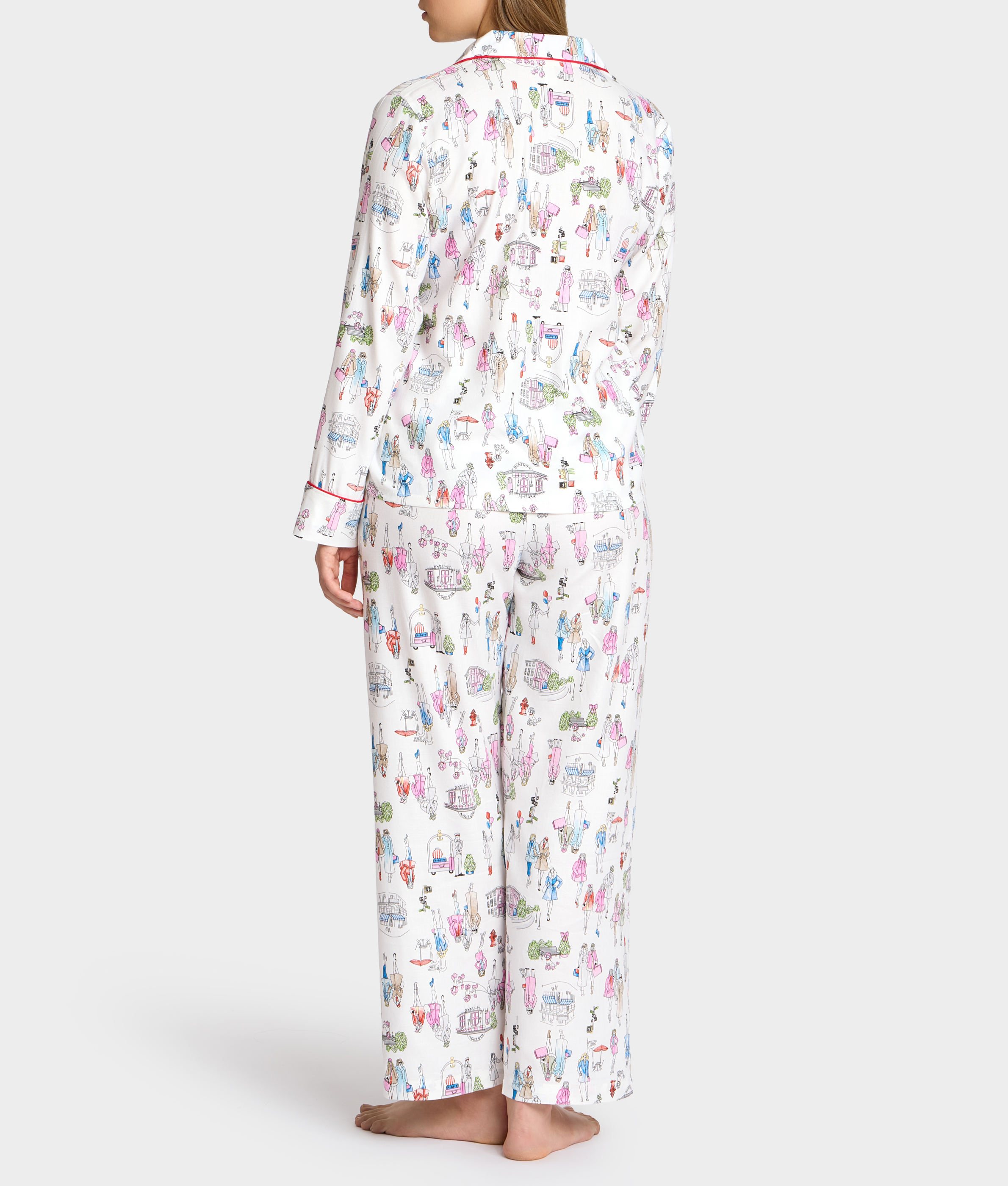 The Cozy Brushed Cotton Printed Pajama Set thumbnail 3