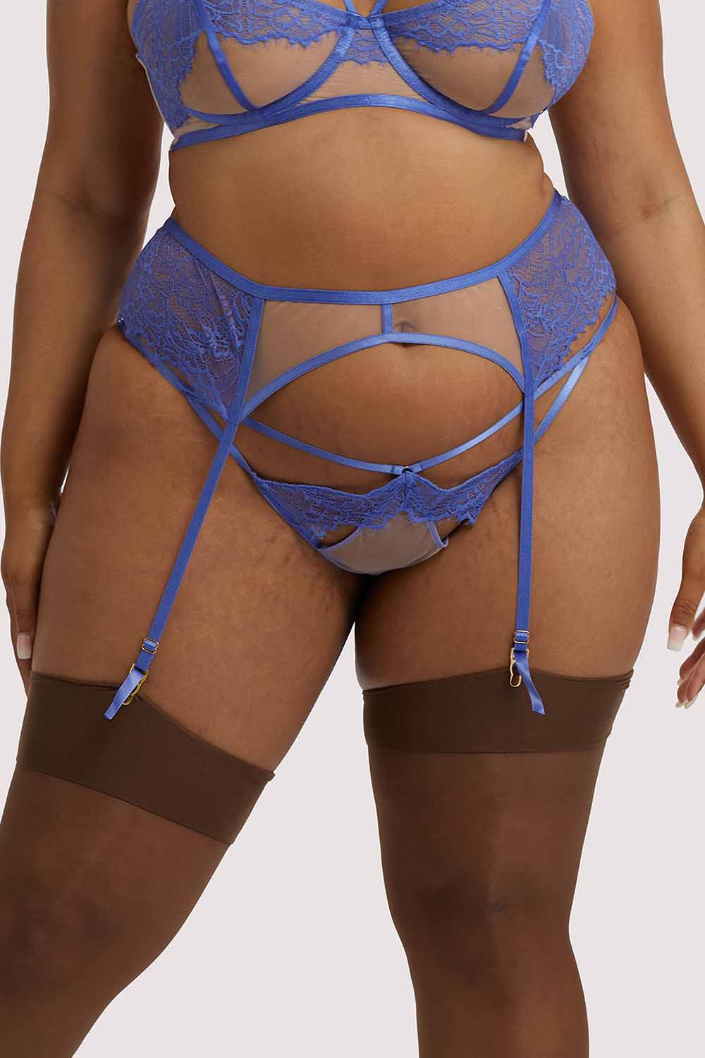 Mya Blue Lace Suspender thumbnail 2