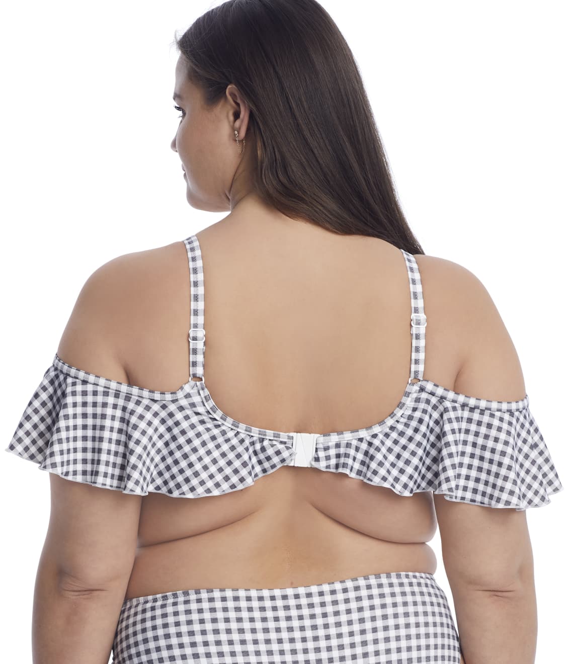 Plus Size Checkmate Ruffle Underwire Bikini Top thumbnail 2