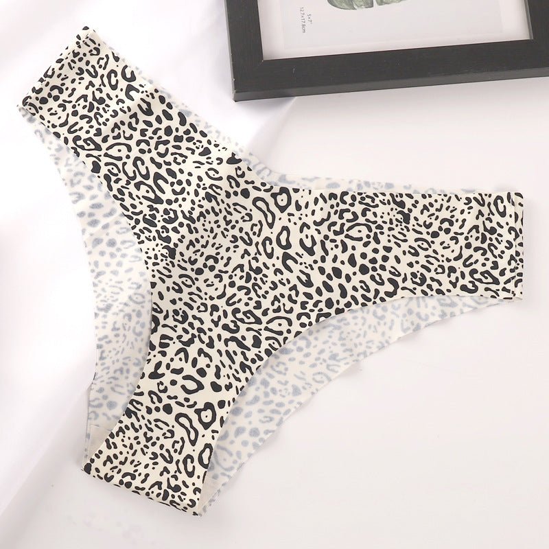Leopard Print Ice Silk Quick-drying Seamless Comfortable Panties thumbnail 3
