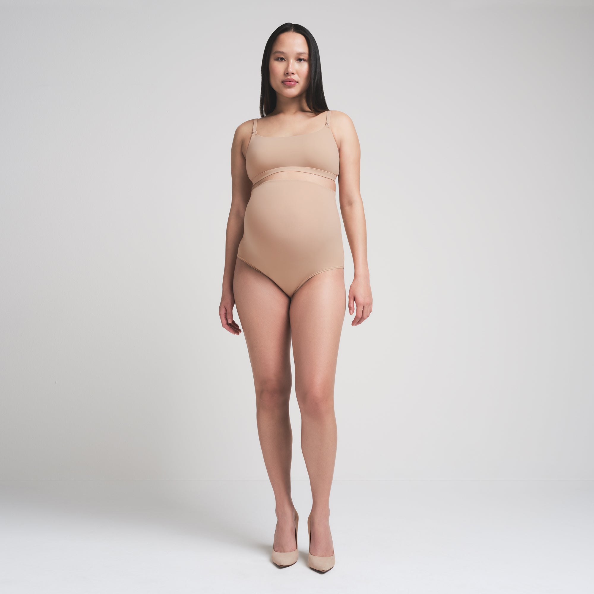 FITS EVERYBODY MATERNITY HIGH-WAISTED BRIEF | CLAY thumbnail 3