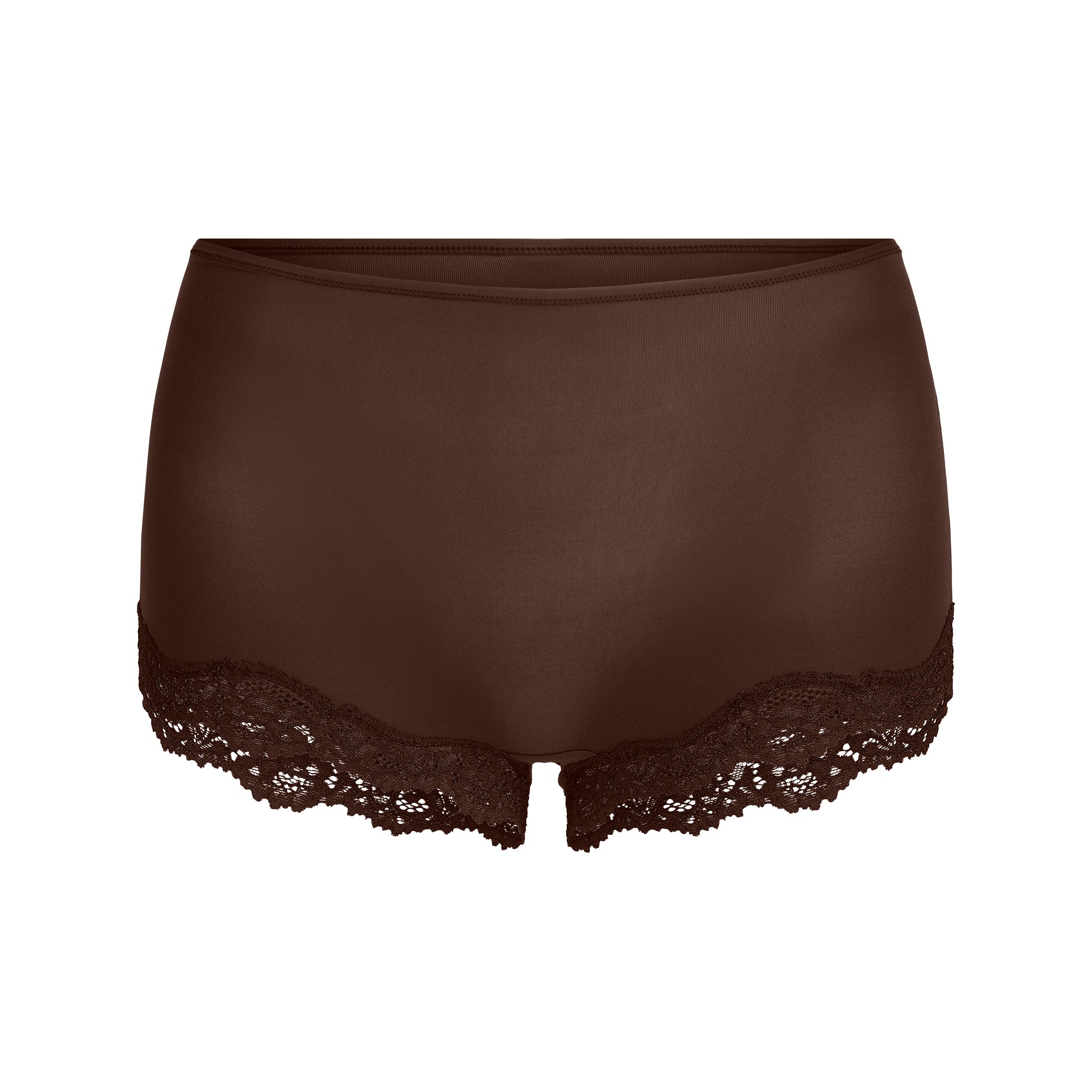 FITS EVERYBODY LACE BOY SHORT | ESPRESSO