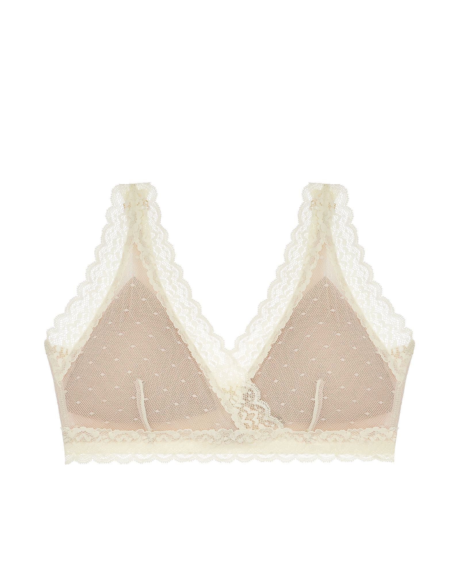 Susan Pocketed Lace Wrap Front Bra