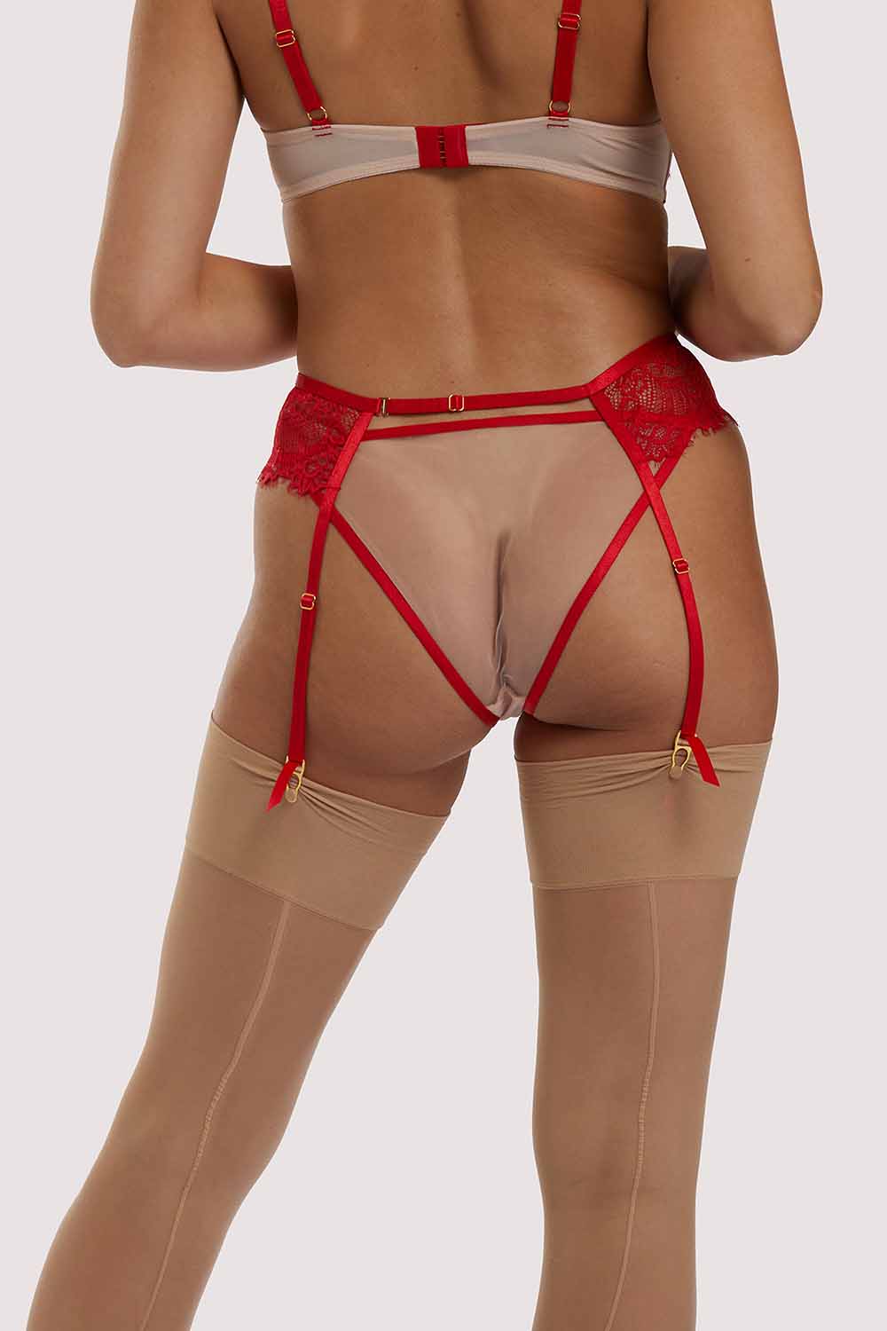 Mya Red Lace Suspender thumbnail 3