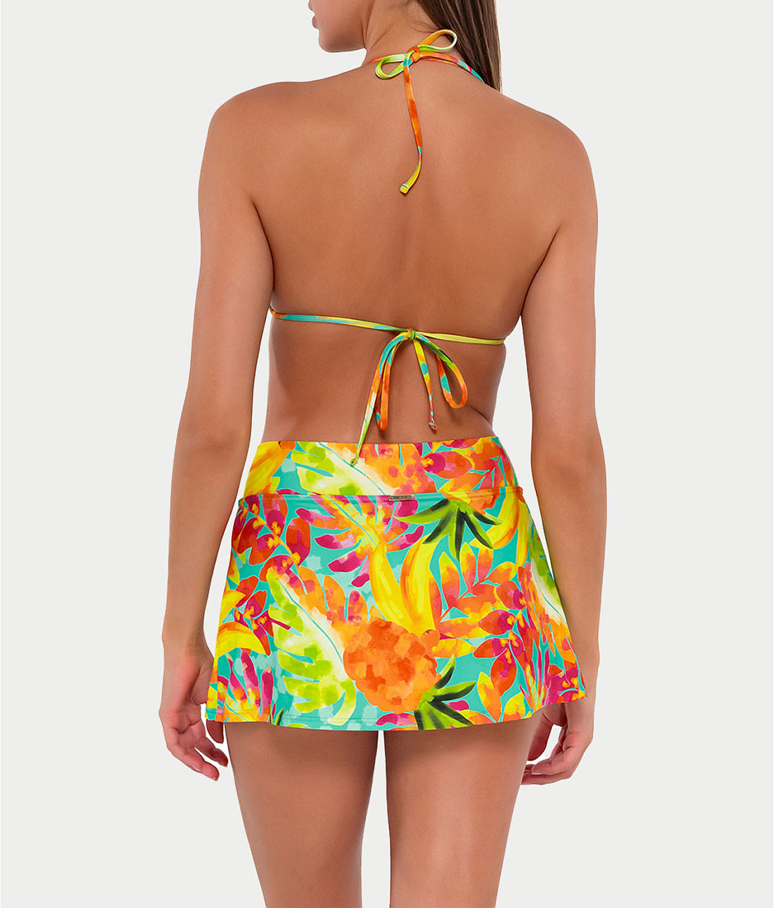 Printed Summer Lovin' Skirted Bikini Bottom thumbnail 2