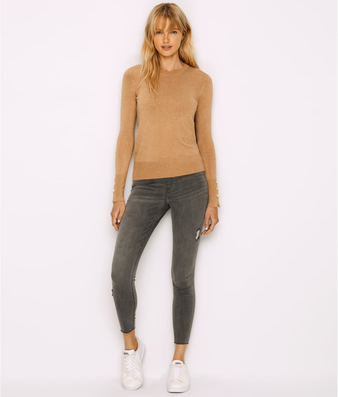 Distressed Denim Leggings thumbnail 3