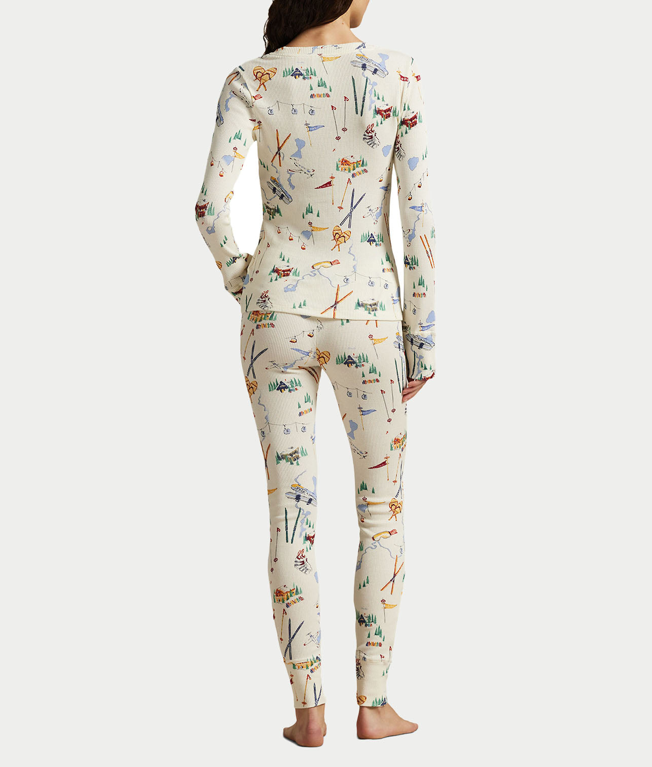 Waffle Knit Jogger Pajama Set thumbnail 2
