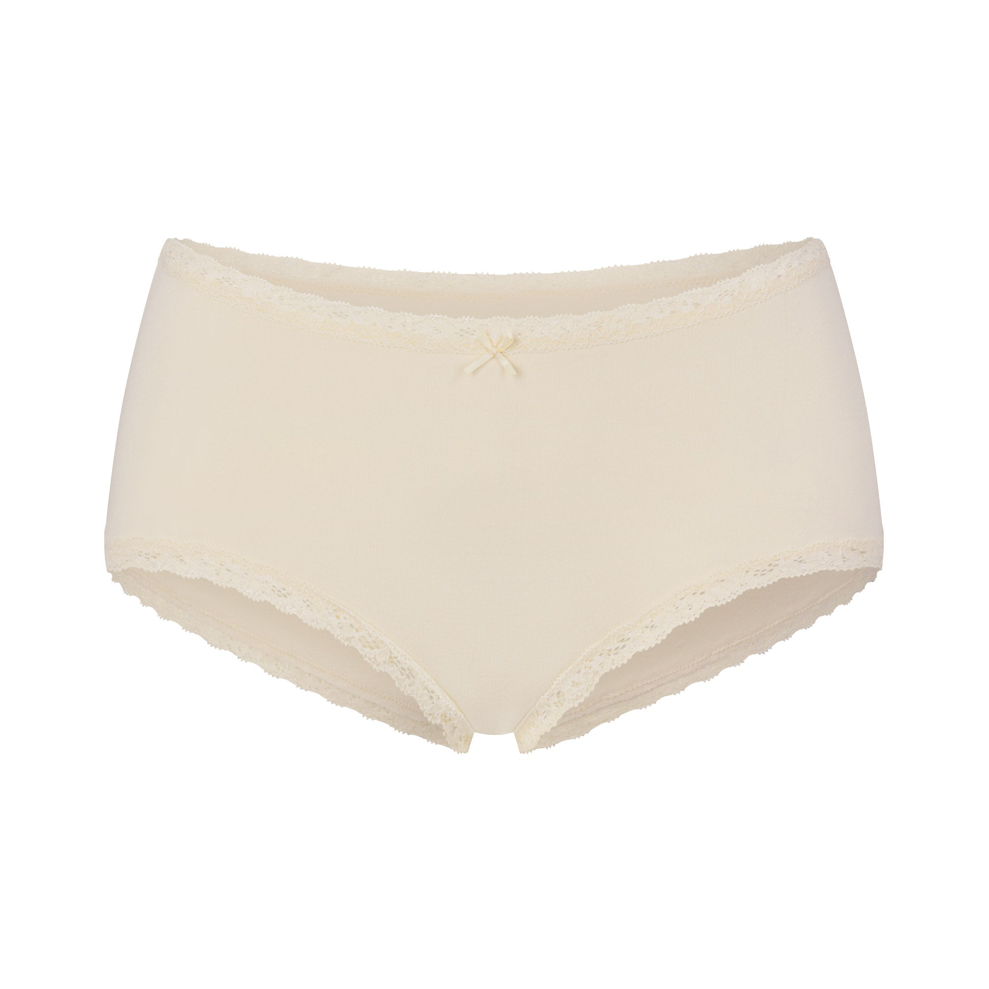 LIGHTWEIGHT COTTON LACE BOY SHORT | BUTTER TONAL