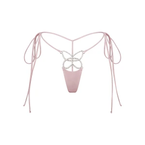 NOVELTY INTIMATES BUTTERFLY CHARM STRING THONG | BABY PINK