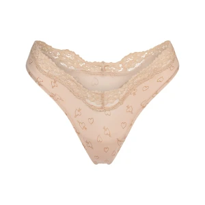 FITS EVERYBODY LACE DIPPED THONG | MICA SKETCHED HEARTS