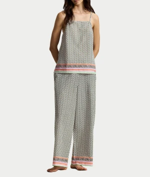 Sleep Tunic Woven Pajama Set