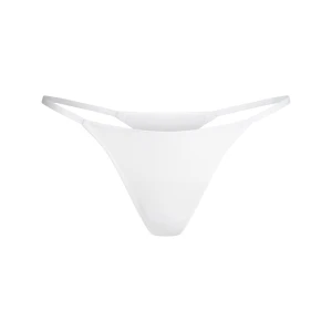 LIGHTWEIGHT COTTON STRING THONG | SNOW