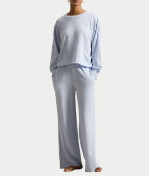 Polo Club Terry Wide Leg Pants Set