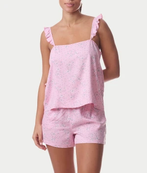 Cami Woven Boxer Pajama Set