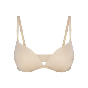 SKIMS ULTIMATE NIPPLE WIRELESS PUSH-UP BRA | SAND