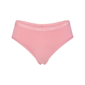 LIGHTWEIGHT COTTON LOGO PICOT HIPSTER | MELON TONAL
