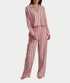 Woven Top & High-Waist Pant Set