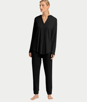 Pure Essence Button Front Soft Cotton Pajama Set