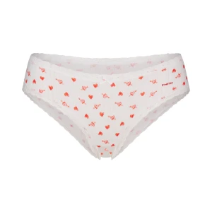 LIGHTWEIGHT COTTON POINTELLE LACE BRIEF | SNOW ARROWED HEARTS