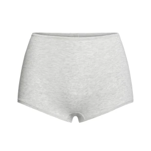 COTTON JERSEY BOY SHORT | LIGHT HEATHER GREY