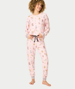 Feline Spooky Halloween Cat Knit Pajama Set