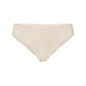 LIGHTWEIGHT COTTON LACE BRIEF | BUTTER TONAL