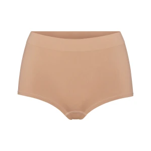 SOFT SMOOTHING SEAMLESS BOY SHORT | OCHRE