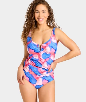 V Front Underwire Tankini Top